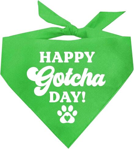 Happy Gotcha Day! Dog Bandana (Assorted Colors) in Saudi Arabia