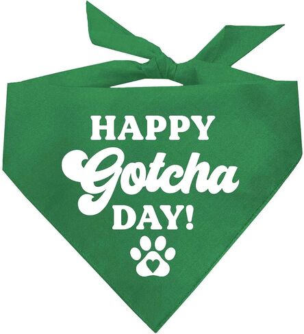Happy Gotcha Day! Dog Bandana (Assorted Colors) in Saudi Arabia
