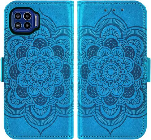 Asuwish Compatible with Moto One 5G/One5G UW/Moto G G5 Plus Wallet Case and Tempered Glass Screen Protector Leather Flip Card Holder Cell Phone Cover for Motorola One Lite XT2075-1 Women Men Purple in Saudi Arabia