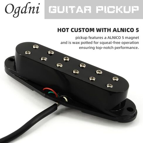 Single Coil Pickup High Output Strat Pickups Guitar Neck/Middle/Bridge Pickups for Stratocaster Electric Guitar Replacement Part Cream in Kuwait