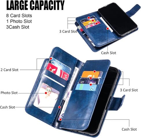 Asuwish Phone Case for Samsung Galaxy S21 Ultra 5G Wallet Cover with Tempered Glass Screen Protector Flip Credit Card Holder Slot Stand Purse Folio Cell S21ultra 21S S 21 21ultra G5 Women Men Brown in Saudi Arabia