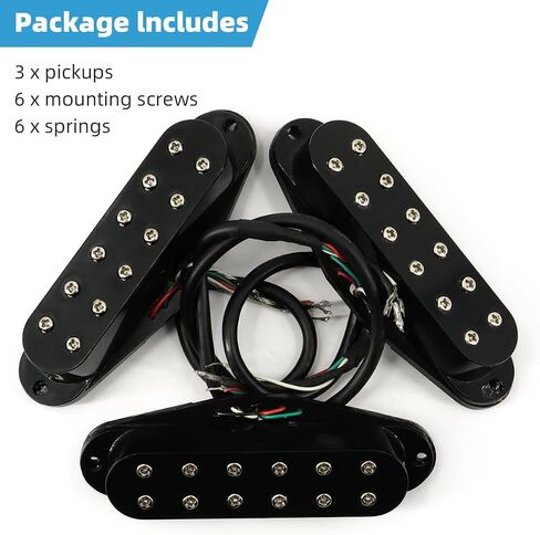 Single Coil Pickup High Output Strat Pickups Guitar Neck/Middle/Bridge Pickups for Stratocaster Electric Guitar Replacement Part Cream in Kuwait
