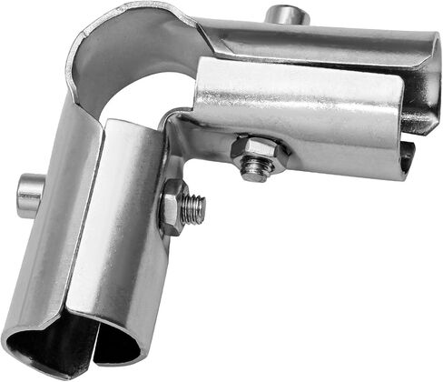 4 Pack End Rail T Clamps 1 Inch - Stainless Steel Chain Link Fence Pipe Clamp - Fence Pipe T Clamps for 1" OD Pipe - Bolts and Nuts Included in Kuwait