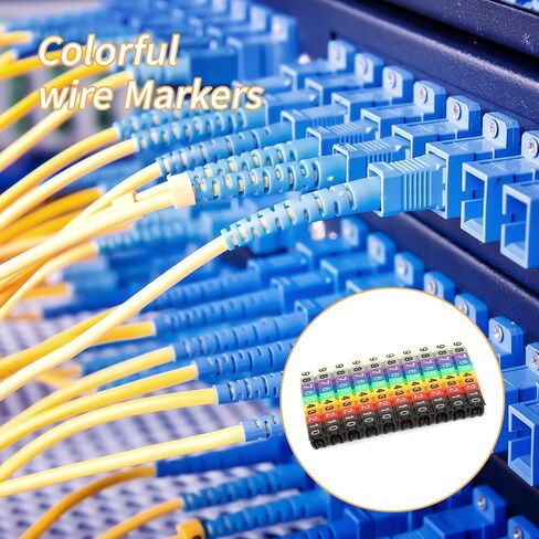 Colorful Wire Number Tube Cable Marker Digital Number Label Tube (150PCS KCM-1.5MM 1.5 Square), Genericpo5i7zng8h-01 in Saudi Arabia