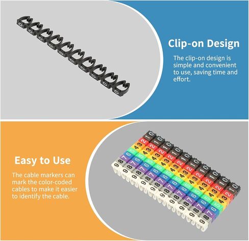 Colorful Wire Number Tube Cable Marker Digital Number Label Tube (150PCS KCM-1.5MM 1.5 Square), Genericpo5i7zng8h-01 in Saudi Arabia