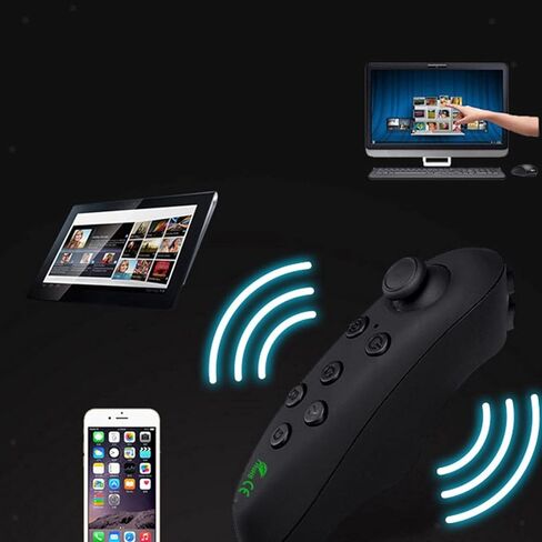 Vacuum Insulated Premium Water Bottle with Rechargeable Bluetooth Speaker and Xtreme Mini Bluetooth Remote. Remote Doubles as Gaming Joystick/Mouse for Smartphone Apps. (Navy) in Kuwait