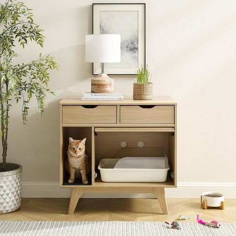 Modway EEI-6796-WAL Render Cat Cabinet, Walnut in Saudi Arabia