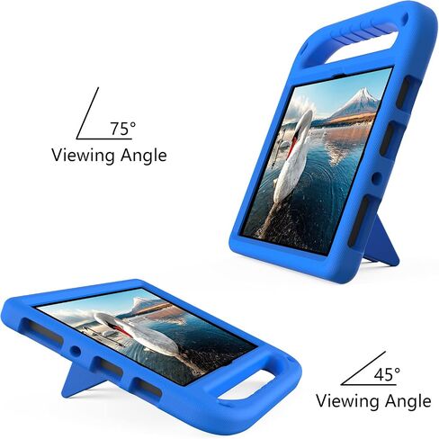 JGY Kindle Fire HD 10 2021 11th Gen Kids Case with Handle Stand Fire HD 10 Plus 2023 13th Generation 10.1 inch EVA Kid-Proof Rugged Shockproof Full Cover Kid Tablet Case for Boy Girl Kids (Blue) in Kuwait