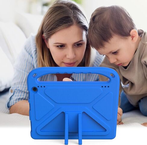 JGY Kindle Fire HD 10 2021 11th Gen Kids Case with Handle Stand Fire HD 10 Plus 2023 13th Generation 10.1 inch EVA Kid-Proof Rugged Shockproof Full Cover Kid Tablet Case for Boy Girl Kids (Blue) in Kuwait