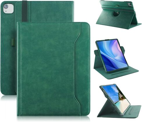 Rotating Case for iPad Air 𝟏𝟑 Inch (M4) 2024/iPad Pro 13/Pro 12.9 Inch 2018/2020/2021/2022- Multiple Angles Viewing Folio Stand Cover with Pencil Holder & Pocket,Dark Blue in Kuwait