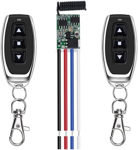 التبديل عن بُعد إلى الأمام العكسي ، DC 5V/12V/24V 10A ترحيل للستائر الكهربائية ، المحرك الخطي مع مسافة 3000 قدم ، مفتاح التحكم عن بُعد اللاسلكي لمحاليل لولاي وينش in Kuwait