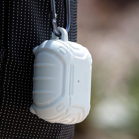• حالة GEER4 Apollo Snap for AirPods Pro - شحن لاسلكي متوافق - حلقة مفتاح Carabiner المدرجة - الأسود in Saudi Arabia