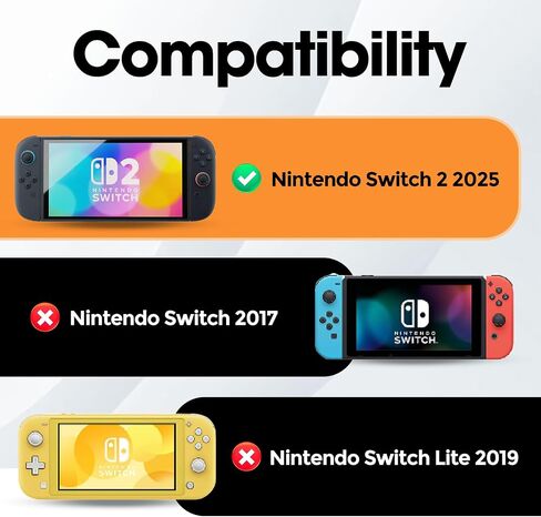 ProCase Carrying Case for Switch Lite with Screen Protector, Portable Travel Carry Case Hard Shell 2 in 1 Accessories Kit for Switch Lite 2019 with 10 Game Cartridges -Black in Saudi Arabia