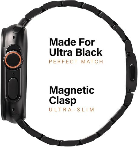 Titanium Watch Band TX Pro (Max) | Fits Apple Watch ULTRA & ULTRA 2 (49mm) | Adjustable Titanium Apple Watch Band | Magnetic Clasp or Butterfly Clasp | DLC Scratch Resistant | Premium Color Matching Band | Comfortable grip | Replacement Wristbands for iWa in Kuwait