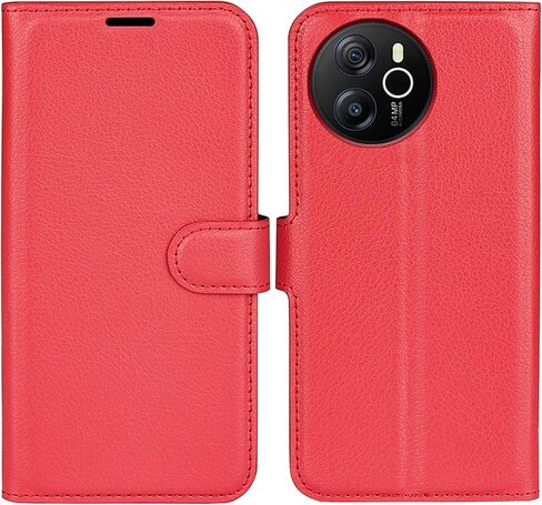 Flip Case for Blackview Shark 8 Wallet PU Leather Magnetic Protective Cellphone Case for Oscal Tiger 12 Folio Book Cover with Stand (Red) in Saudi Arabia