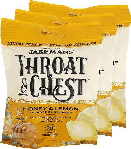 Jakemans Cherry Throat & Chest Lozenges Cough Drops (4 Pack) in Saudi Arabia