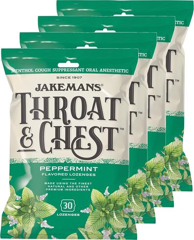 Jakemans Cherry Throat & Chest Lozenges Cough Drops (4 Pack) in Saudi Arabia