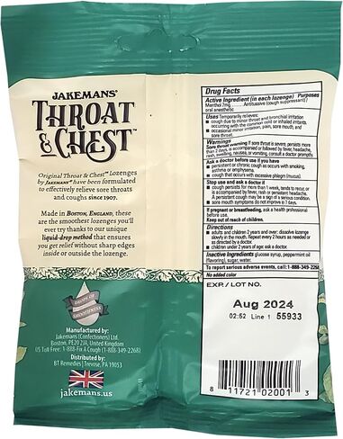 Jakemans Cherry Throat & Chest Lozenges Cough Drops (4 Pack) in Saudi Arabia