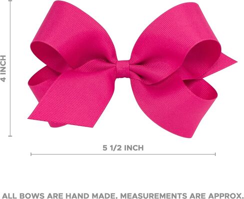 PLH Small Grosgrain Bow on Baby Band, Hot Pink, Small in Saudi Arabia
