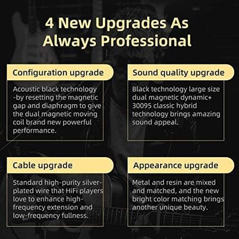 KZ ZSN Pro X in Ear Monitor Wired Ear Buds Ayphones Hybrid Dynbid Dynably Herysing Aremature Headpuds Headphones Dual Driver 1DD 1BA Deep Bass Stereo Soundo Sound in Kuwait