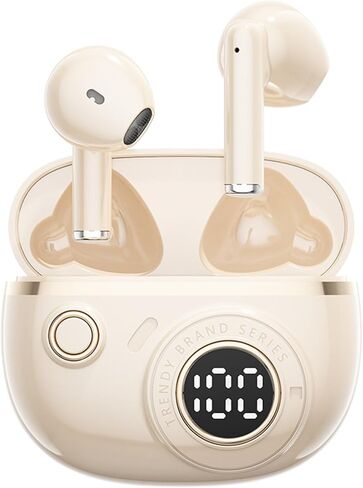 Cute Kids Earbuds Child Blue Tooth Ear Buds for Kids Girls for School with Case, Pink TWS True Wireless Earbuds Bluetooth Headphones Wireless Earphones for iPhone Android Phones Small Ear Canals Women in Saudi Arabia