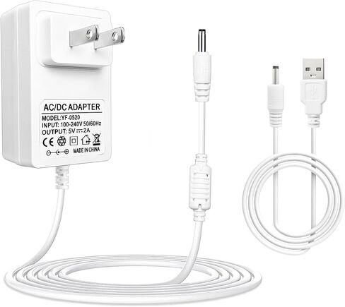 هاتش راحة الصوت آلة الطاقة سلك 2 عبوة 5V 1A كابلات شحن البديل ، طول 4.9 قدم ، USB إلى DC كابل طاقة هاتش ، راحة هاتش ، هاتش ميني ، راحة هاتش ، آلات الصوت المحمولة in Kuwait
