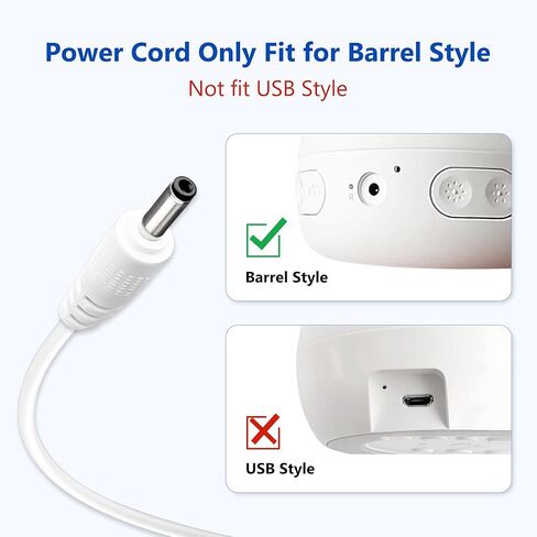 هاتش راحة الصوت آلة الطاقة سلك 2 عبوة 5V 1A كابلات شحن البديل ، طول 4.9 قدم ، USB إلى DC كابل طاقة هاتش ، راحة هاتش ، هاتش ميني ، راحة هاتش ، آلات الصوت المحمولة in Kuwait