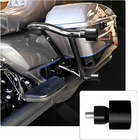Motorcycle M12 Decorative Wheel Screw Install on Engine Guard Saddlebag Guard for Harley-Davidson Touring Street Glide Road Glide Road King Electra/Ultra Models (A pair,Blue) in Saudi Arabia