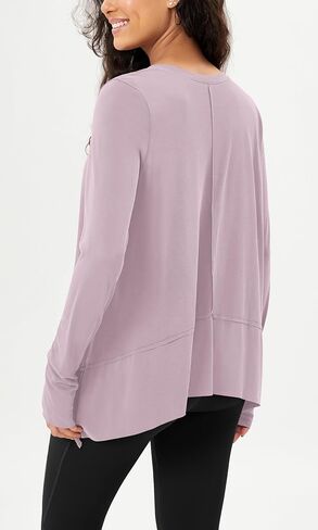 ODODOS Women's Modal Soft Long Sleeve Tee with Thumb Hole Athletic Gym Workout Tops Yoga Shirts in Saudi Arabia