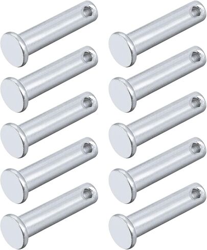 دبابيس METALLIXITY Clevis (5 مم × 20 مم) 20 قطعة، دبوس تثبيت من الفولاذ الكربوني برأس مسطح بفتحة واحدة - للأجهزة المعدنية، وتركيب الأثاث، والصناعية، DIY in Kuwait