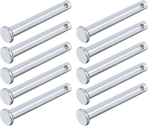 دبابيس METALLIXITY Clevis (5 مم × 20 مم) 20 قطعة، دبوس تثبيت من الفولاذ الكربوني برأس مسطح بفتحة واحدة - للأجهزة المعدنية، وتركيب الأثاث، والصناعية، DIY in Kuwait