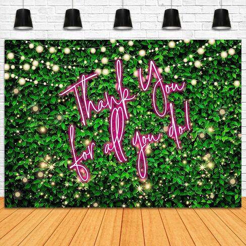 شكرًا لك على كل ما تفعله في خلفية 7x5ft الأوراق الخضراء بفضل موظف الموظفين المعلم الطبيب التقاعد الخلفية الممرضات أستاذ اليوم نقدر لك حقًا الدعائم in Kuwait