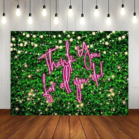 شكرًا لك على كل ما تفعله في خلفية 7x5ft الأوراق الخضراء بفضل موظف الموظفين المعلم الطبيب التقاعد الخلفية الممرضات أستاذ اليوم نقدر لك حقًا الدعائم in Kuwait