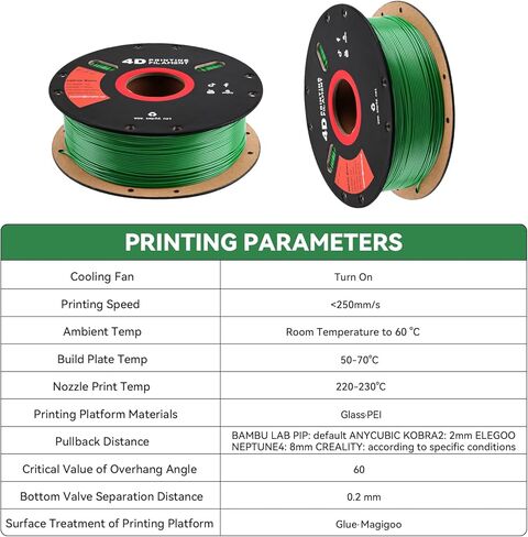 خيوط SMP للطابعة ثلاثية الأبعاد (خيوط 4D) 1.75 مم 1 كجم، مادة بوليمر ذاكرة الشكل، دقة الأبعاد +/-0.03 مم، خيوط 1.75 مم لطابعات Bambu Lab X1/P1P/A1، Creality K1C FDM ثلاثية الأبعاد، أزرق in Kuwait