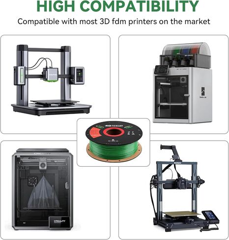 خيوط SMP للطابعة ثلاثية الأبعاد (خيوط 4D) 1.75 مم 1 كجم، مادة بوليمر ذاكرة الشكل، دقة الأبعاد +/-0.03 مم، خيوط 1.75 مم لطابعات Bambu Lab X1/P1P/A1، Creality K1C FDM ثلاثية الأبعاد، أزرق in Kuwait