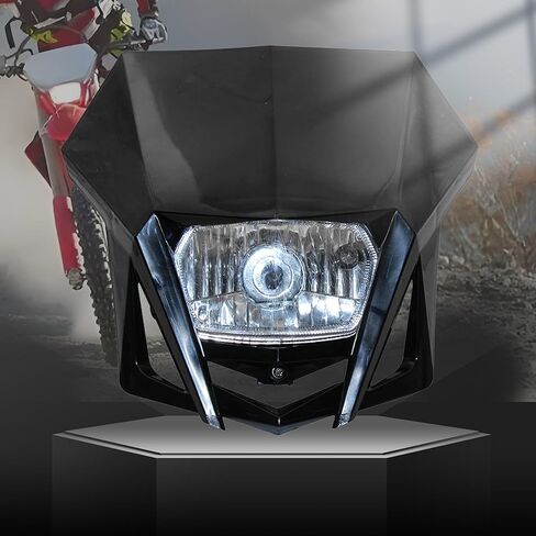 PowerMotor Dirt Bike Headlight Plate, Motorcycle Headlamp For CRF 150 230 XR YP20 2016-2023 Dual Sport Fairing Dirtbike Enduro Supermoto Motocross Fairing(Blue) in Kuwait