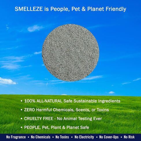 Smelleze Natural Formaldehyde Spill Remover & Odor Eliminator حبيبات: زجاجة 2 رطل. يرش على مصدر الانسكاب/الرائحة in Kuwait