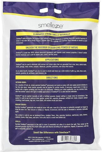 Smelleze Natural Formaldehyde Spill Remover & Odor Eliminator حبيبات: زجاجة 2 رطل. يرش على مصدر الانسكاب/الرائحة in Kuwait