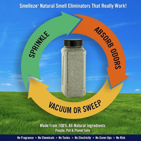 Smelleze Natural Formaldehyde Spill Remover & Odor Eliminator حبيبات: زجاجة 2 رطل. يرش على مصدر الانسكاب/الرائحة in Kuwait