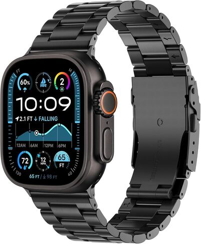 Wolait Ultra 2 Watch Band Compatible Apple Watch Ultra Band 49mm & Series 10 46 مم ، عصابات التيتانيوم Iwatch الأصلية مع مشبك زر للرجال in Kuwait