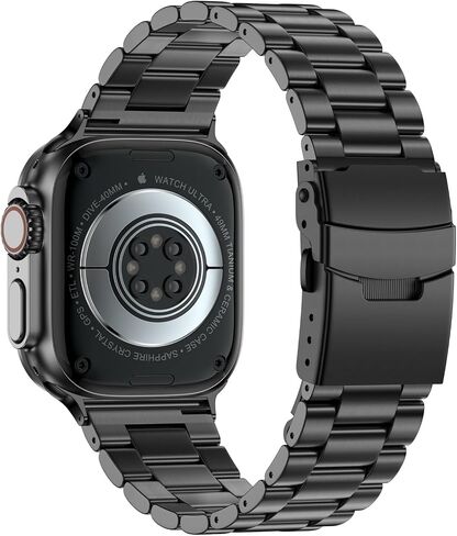 Wolait Ultra 2 Watch Band Compatible Apple Watch Ultra Band 49mm & Series 10 46 مم ، عصابات التيتانيوم Iwatch الأصلية مع مشبك زر للرجال in Kuwait