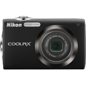 Nikon Coolpix S3000 12.0MP Digital Camera with 4x Optical Vibration Reduction (VR) Zoom and 2.7-Inch LCD (Black) (Renewed)