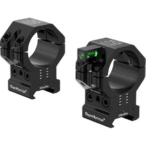 WestHunter Optics 120 MOA Adjustable Height Scope Rings | Black