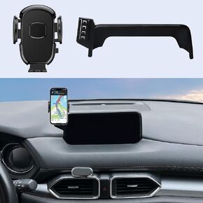 Car Phone Holder Mount Fit for Mazda CX-5 CX5 2021-2024(Only fits for 10.25-inch Screen), Car Dashboard Mount,Thick Cases Friendly Fit for iPhone/Android and All Smartphones