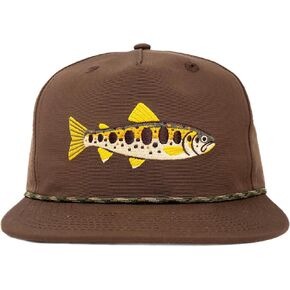 قبعة الصيد القابلة للتعديل في Snapback - قبعة سائق شاحنة حبل بوليستر خفيفة الوزن مع سمك السلمون المرقط للمطربة في الهواء الطلق والرياضة