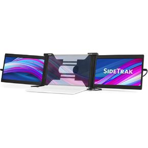 SideTrak Axis Triple Portable Monitor for Laptop | Attachable 11.9" FHD IPS Three Screen Laptop | Compatible with Mac, PC, & Chrome | Powered by USB or HDMI