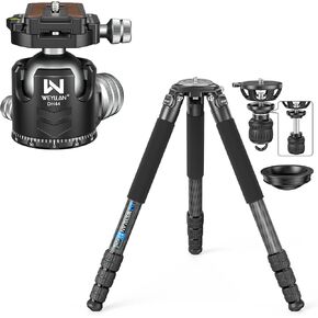 NX8 Professional Camera Tripod 36mm Leg with 75mm Bowl Adapter + 44mm Low Profile Tripod Ball Head