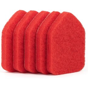 Replacement Scrubber Refill for Extendable Tub Tile Shower Brush for Cleaning Non-Scratch (2X Scrubber Sponge Red) in Saudi Arabia