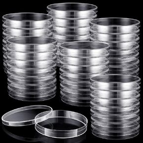 Kigley 400 Pcs Sterile Plastic Petri Dishes with Lids 60mm Dia x 15mm Deep Clear Culture Dish Lab Petri Dishes for Lab Science Experiment Lab Analysis Equipment School Projects Supplies in Saudi Arabia