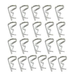 M6x120mm R Shaped Spring Cotter Pins Fastener Assortment Kit,304 Stainless Steel for Hitch Pin Lock System Retaining Hair Pin ,R Clips Retaining Cotter Pins 6Pcs